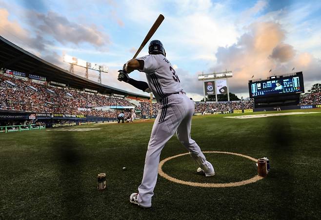 두산 베어스 외야수 김재환. /사진=두산 베어스 제공