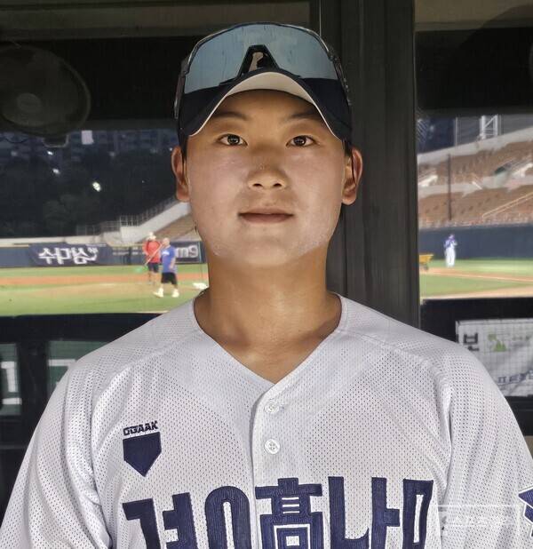 경남고등학교 외야수 김준안. (사진=스포츠춘추 정진영 기자)