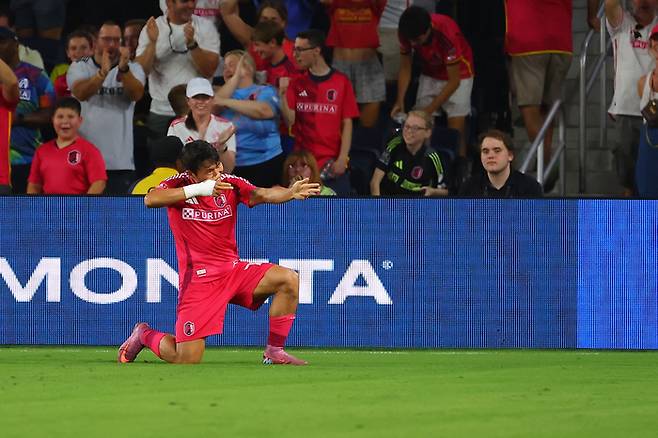 세인트 루이스의 정상빈.  AFP연합뉴스