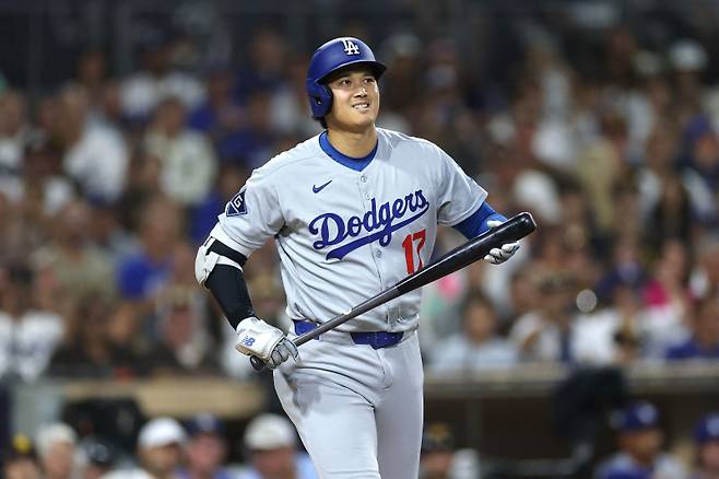 <yonhap photo-1660="">24일(한국시간) 샌디에이고 원정 경기에서 무안타로 침묵한 오타니 쇼헤이.[AFP=연합뉴스]</yonhap>
