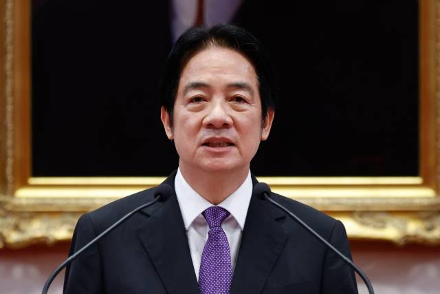 라이칭더 대만 총통이 23일 대만의 마지막 남은 원전이자 지난 5월 17일 상업 운전면허 허가가 만료된 마안산 원전 재가동 여부와 관련한 국민투표 결과를 설명하고 있다. EPA연합뉴스