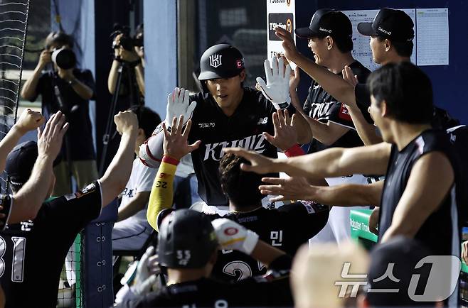 KT 위즈는 두산 베어스와 잠실 3연전에서 싹쓸이, 반등에 성공했다. 2025.8.24/뉴스1 ⓒ News1 구윤성 기자