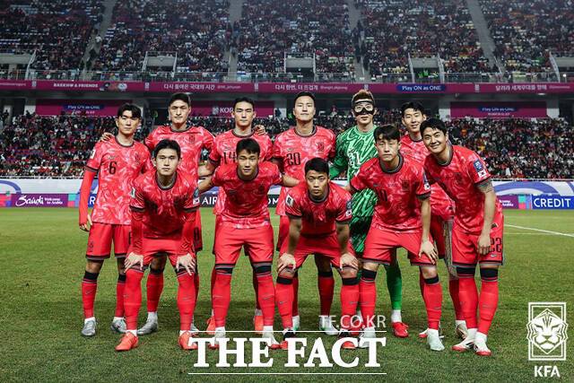 북중미 월드컵 아시아 3차 예선 당시 남자 축구 국가대표팀 선수들. /KFA