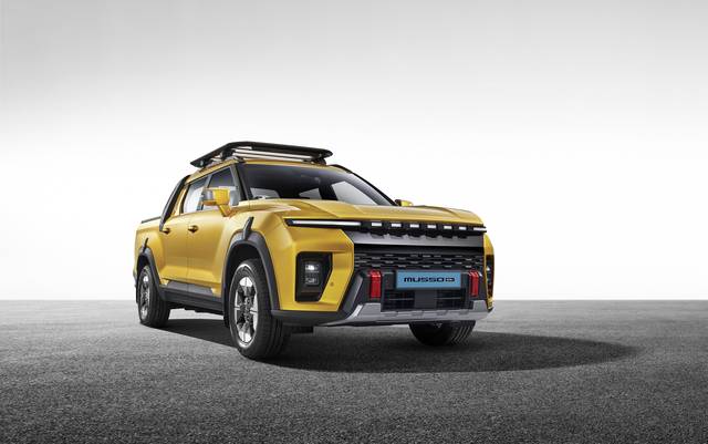 KGM의 전기픽업 무쏘 EV. KGM 제공