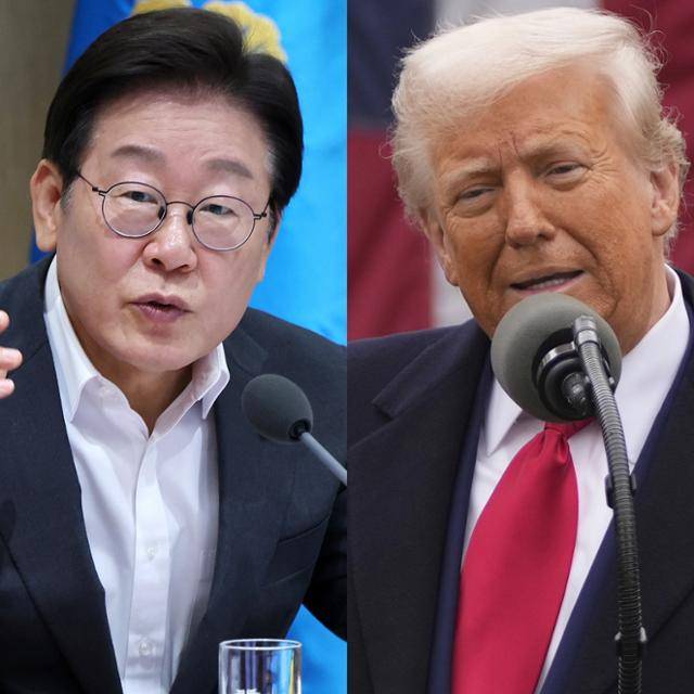 이재명 대통령과 도널드 트럼프 미국 대통령. 왕태석 선임기자·워싱턴=AP·뉴시스