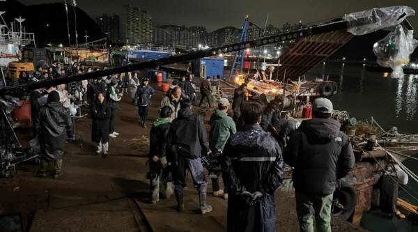 아마존 프라임비디오 시리즈 ‘버터플라이’ 부산 촬영 모습. 부산영상위원회 제공