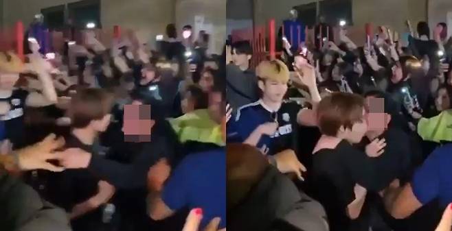 유나이트 은호가 해외 공연을 마치고 퇴근하던 중 강제 키스 당할 뻔한 아찔한 상황을 겪었다. 사진| SNS