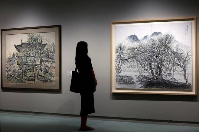 국립현대미술관에서 열린 광복 80주년 기념전 '향수(鄕愁), 고향을 그리다' . / 사진 = 뉴시스