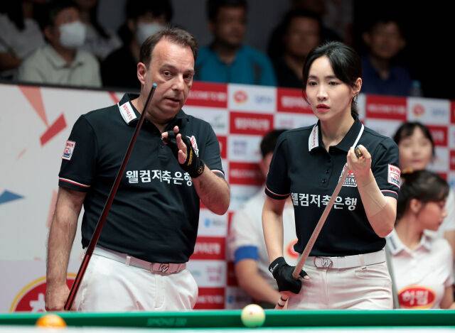 웰컴저축은행 다니엘 산체스, 최혜미./PBA