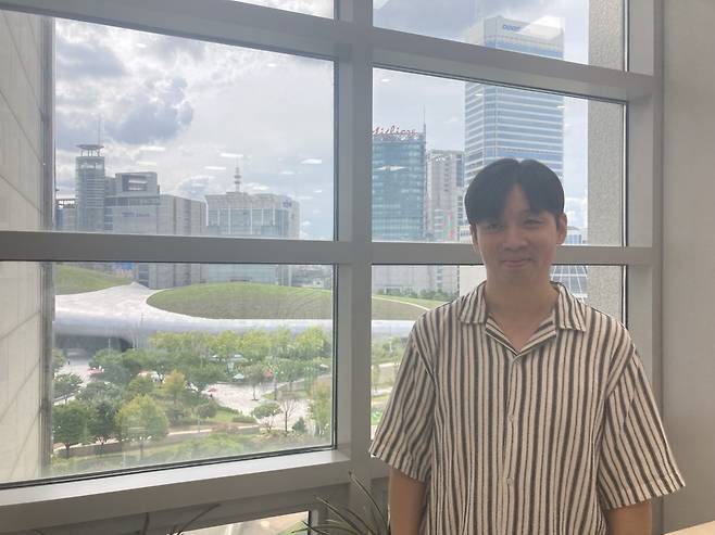 윤동휘 동대문 도매 상인 디자이너. 손인규 기자
