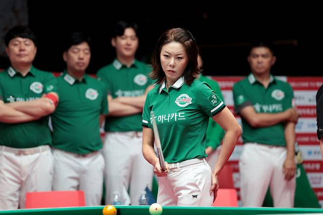 [서울=뉴시스] 프로당구 PBA 하나은행의 김가영. (사진=프로당구협회 제공) *재판매 및 DB 금지