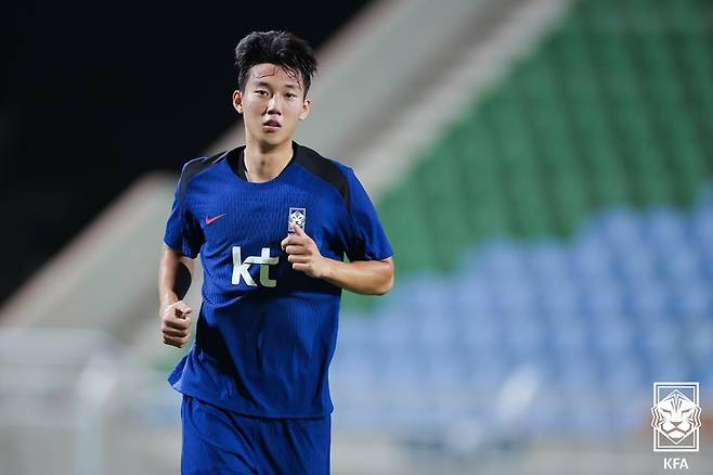 축구 국가대표팀 수비수 이한범. /사진=대한축구협회 제공