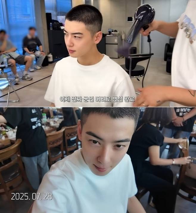 차은우. 사진ㅣ유튜브 채널 캡처