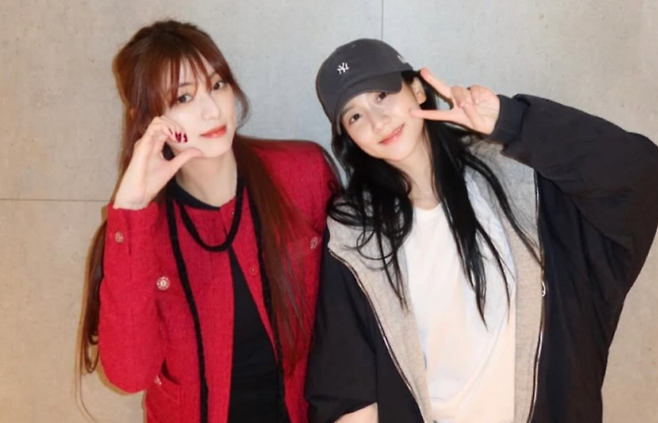 블랙핑크 지수 친언니와 지수. 사진|김지윤 인스타그램 캡처