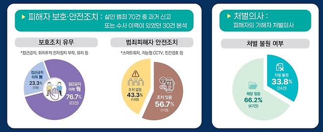 살인범죄 70건 중 여성폭력 이력 30건 분석 결과 [경찰청 제공. 재판매 및 DB 금지]