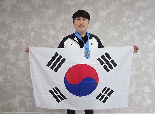 남자 무빙타깃 아시아선수권 금메달을 획득한 정유진 [대한사격연맹 제공. 재판매 및 DB 금지]