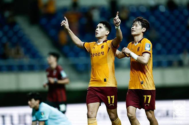 헤이스(광주). 사진=대한축구협회