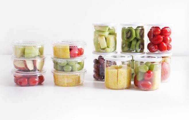 초등돌봄교실에 제공하는 150g 내외 컵 과일. (사진 = 밀양시 제공) 2022.04.12.  *재판매 및 DB 금지