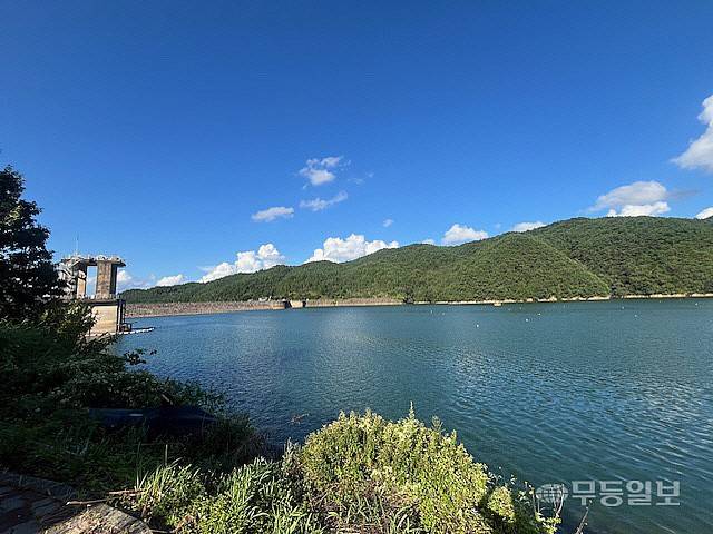 '관심 단계' 조류경보가 발령된 주암호 전경. 영산강유역환경청 제공