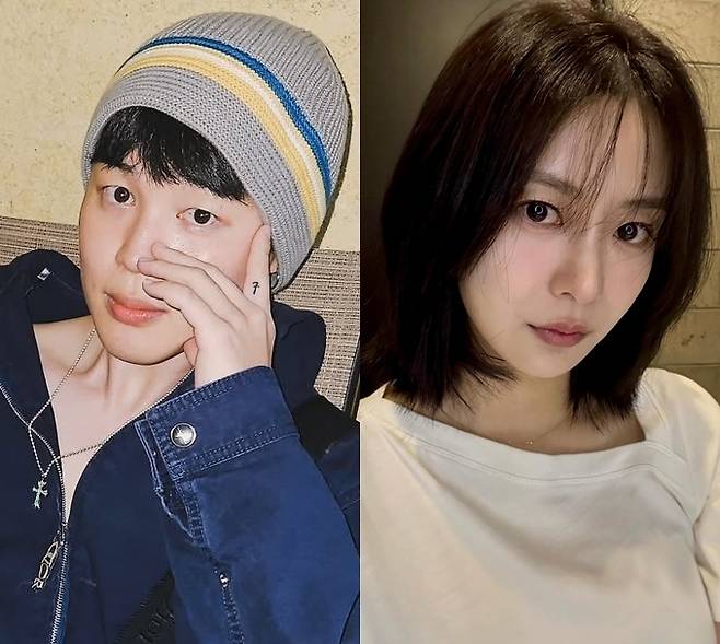 방탄소년단 지민(왼쪽), 송다은. 사진 | 지민, 송다은 SNS