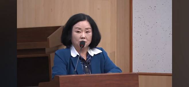 22일 국회 토론회에 참석한 이유원 한국학원총연합회장. 대구학원연합회 유튜브 화면 캡처.