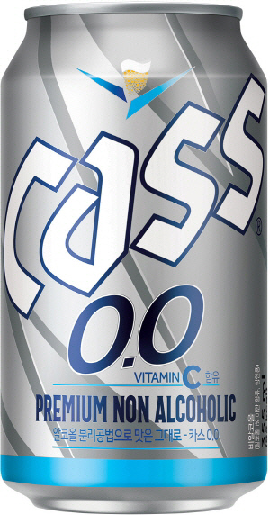 오비맥주가 지난해 출시한 논알코올 맥주 ‘카스 0.0’ [오비맥주 제공]