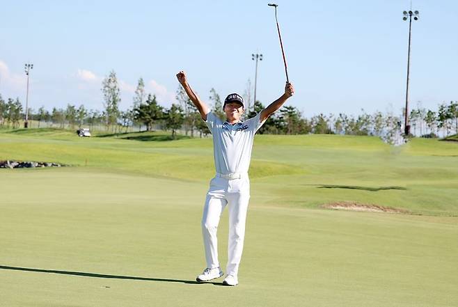 KPGA투어 3개 대회 연속 우승에 도전하는 옥태훈. KPGA 제공