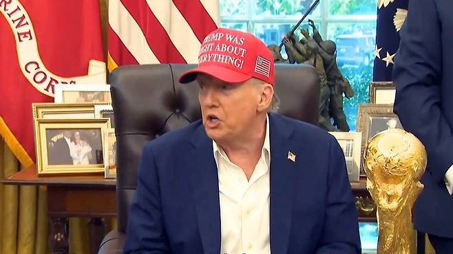 시카고에 주방위군 투입방침 밝힌 트럼프 대통령 (지난 22일)