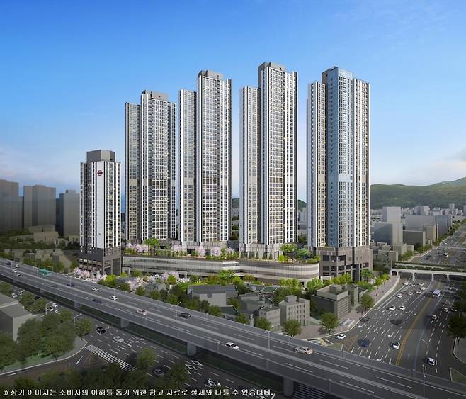 서면 어반센트 데시앙 투시도. [사진 출처 =  태영건설]