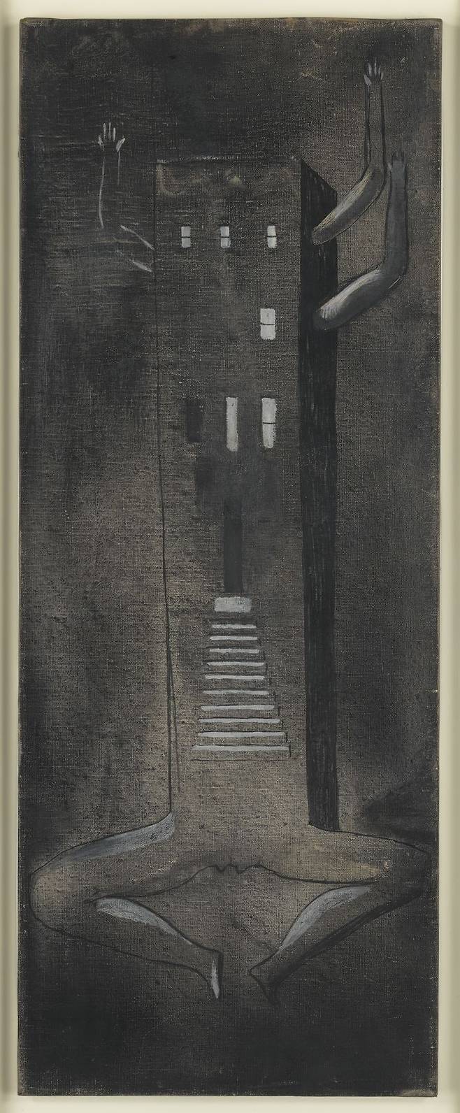 집-여자(Femme Maison), 1946-47 리넨에 유채, 잉크 91.4 x 35.6 cm 개인 소장, 뉴욕 사진: 크리스토퍼 버크 © The Easton Foundation / Licensed by SACK, Korea *재판매 및 DB 금지
