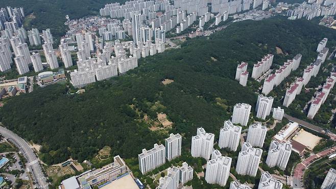 용인 수지중앙공원 부지. 사진=용인특례시청