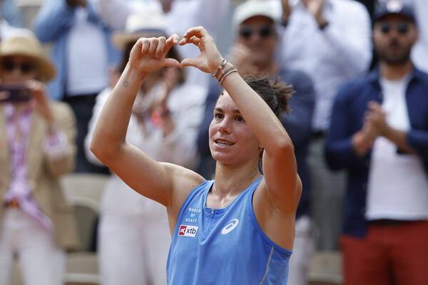 여자 경기가 이변이 훨씬 많이 나온다. 수치로도 알 수 있다. 프랑스오픈 깜짝 4강의 루이 보아송 / 게티이미지코리아