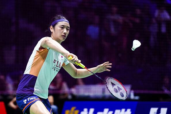 안세영이 26일 세계선수권대회 32강전에 출전해 경기하는 모습. 게티이미지