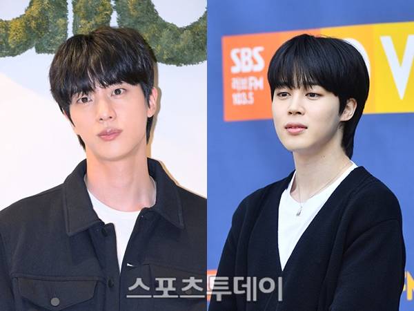 방탄소년단 진, 지민 / 사진=DB