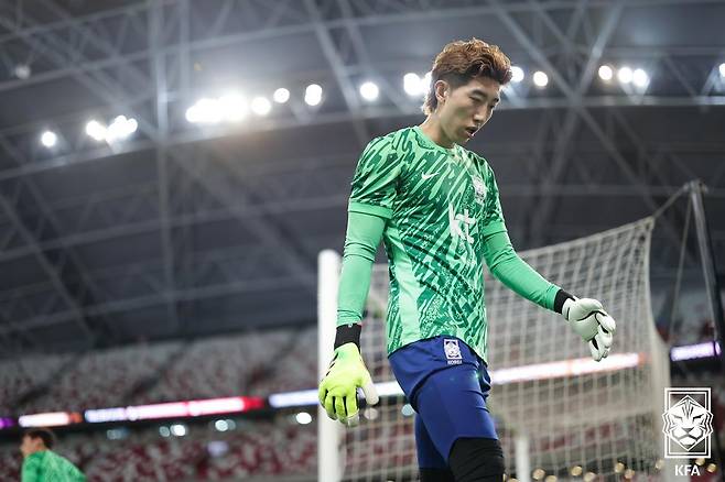 축구 대표팀 골키퍼 조현우. /사진=대한축구협회 제공