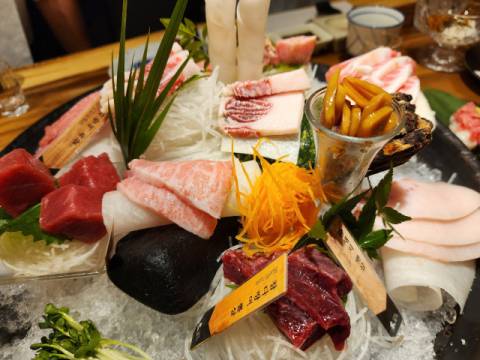 본참치의 각종 참치 요리.