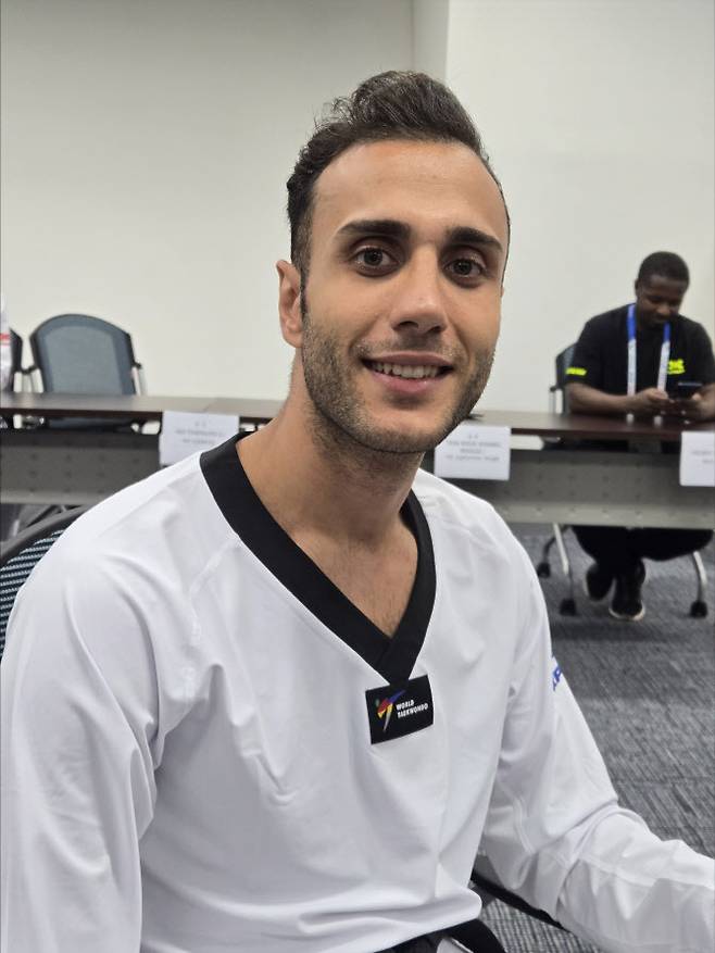 지나해 난민 대표팀 자격으로 지난해 파리올림픽에도 참가한 하디 티란발리푸르. 사진=이석무 기자