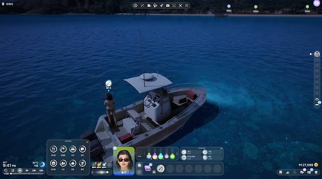 - 선상에서의 밤낚시