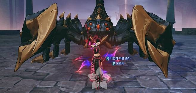 ▲ Q는 보스/정예 적에게 더 많은 피해를 주며, 반격 성공 시 치명타 확률 버프가 들어온다