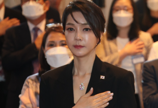 지난 2022년 6월 스페인 동포 만찬간담회에 참석한 김건희 여사/사진=연합뉴스