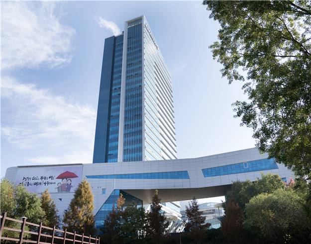 강원특별자치도 원주시 국민건강보험공단 본부 전경