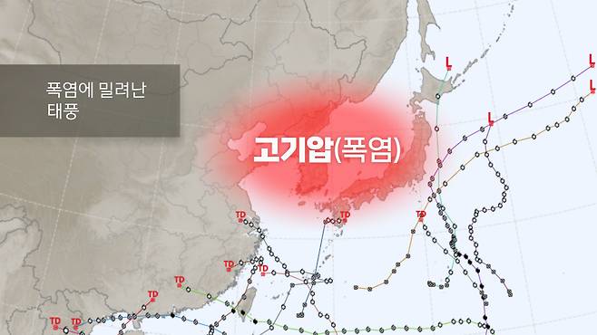 폭염에 밀려난 태풍 [연합뉴스TV 제작]