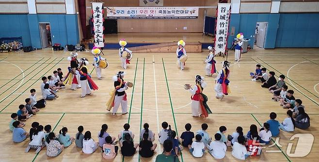 석곡초 '죽동농악'공연 장면.(전남도교육청 제공, 재판매 및 DB 금지)/뉴스1