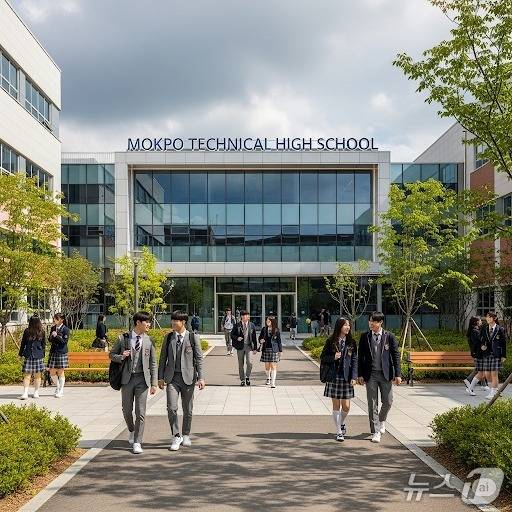목포공고 교정.(전남도교육청 제공, 재판매 및 DB 금지)/뉴스1