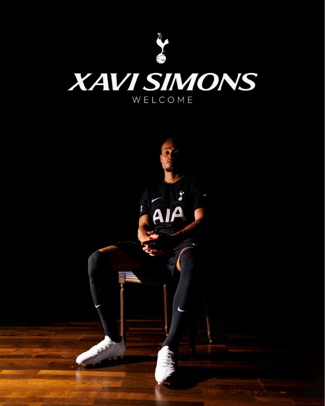 사비 시몬스. 사진=토트넘 SNS