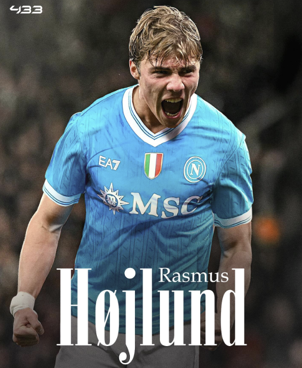 SSC 나폴리 유니폼 입은 호일룬(합성). 433