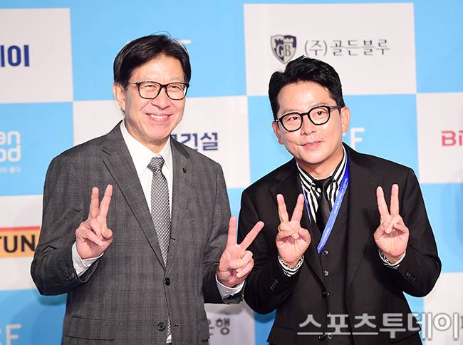 박형준 시장, 김준호 집행위원장 / 사진=권광일 기자