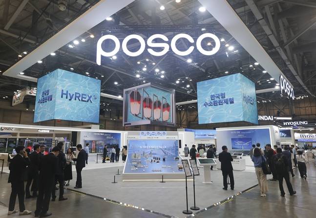 기후산업국제박람회 포스코그룹 전시관./사진=포스코그룹
