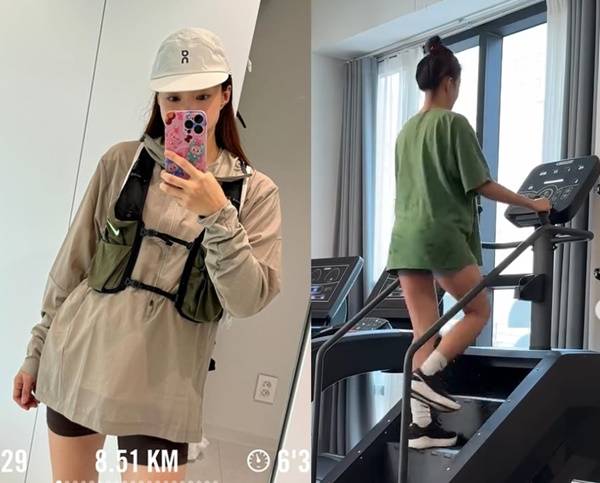 시드니 마라톤에 참여하는 이시영은 스텝밀 등으로 꾸준히 체력을 키웠다. [사진=이시영 SNS]