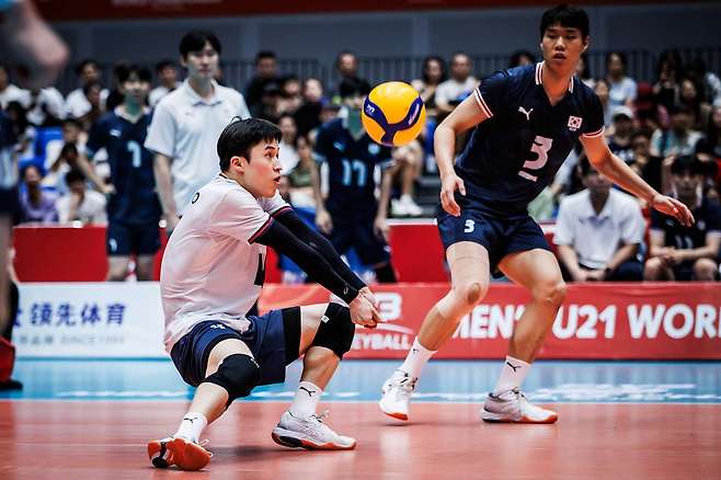 한국 U21 배구대표팀이 세계선수권 최종전서 일본에 1-3으로 패했다.(FIVB 제공)